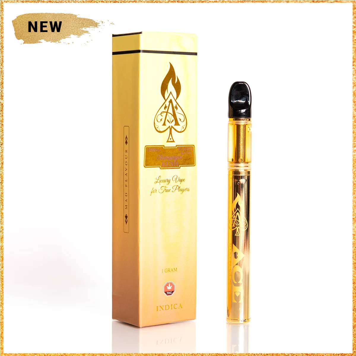 Ace Extracts – Champagne Kush Premium Designer THC Vape Pen 1000mg