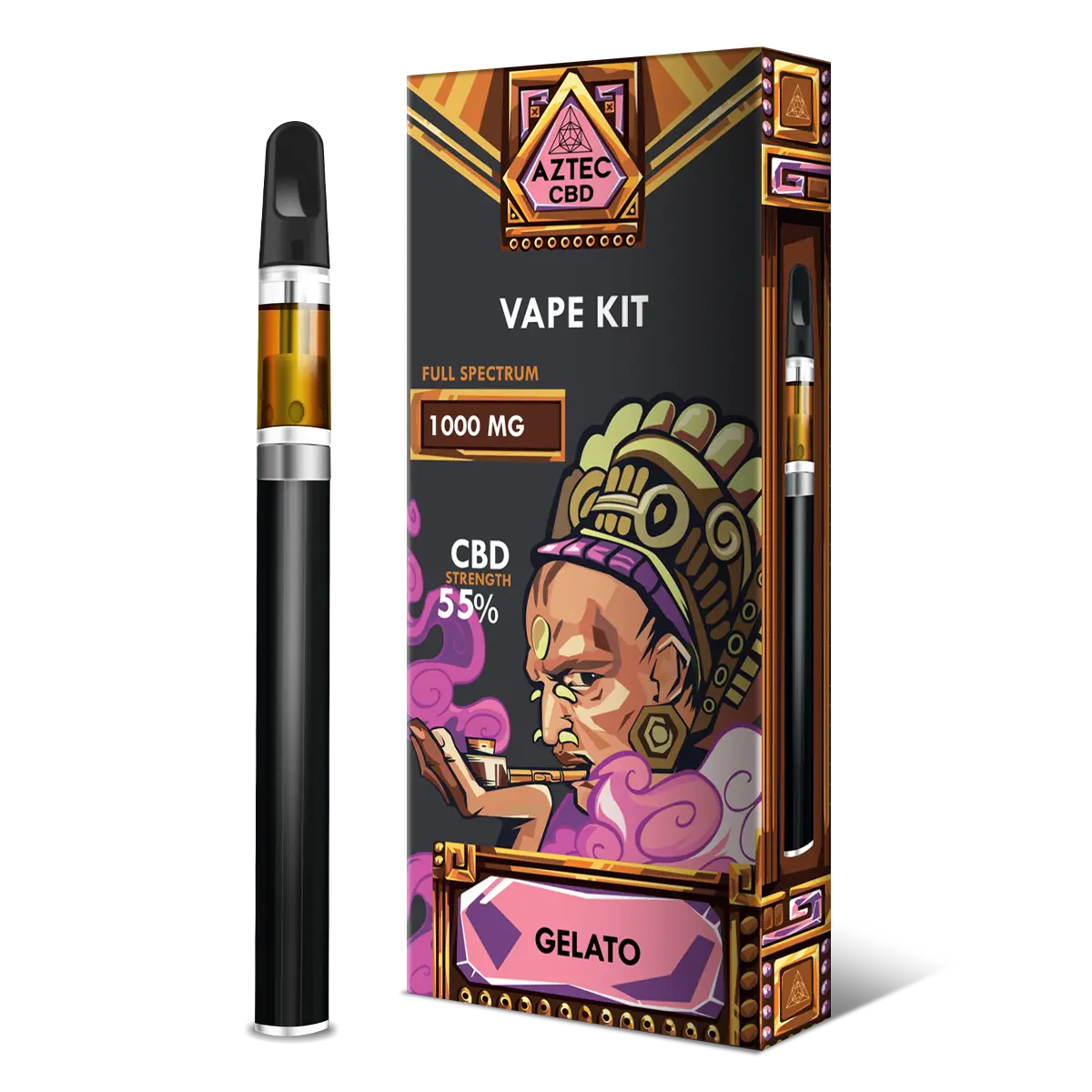 Aztec - 1000mg Full Spectrum CBD Vape Pen – Gelato