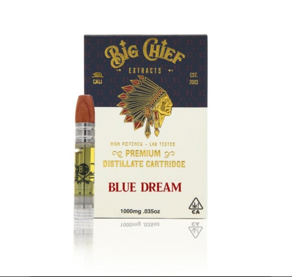 BIG CHIEF EXTRACTS - 1000mg Premium Distillate 510 THC Cartridge - Blue Dream