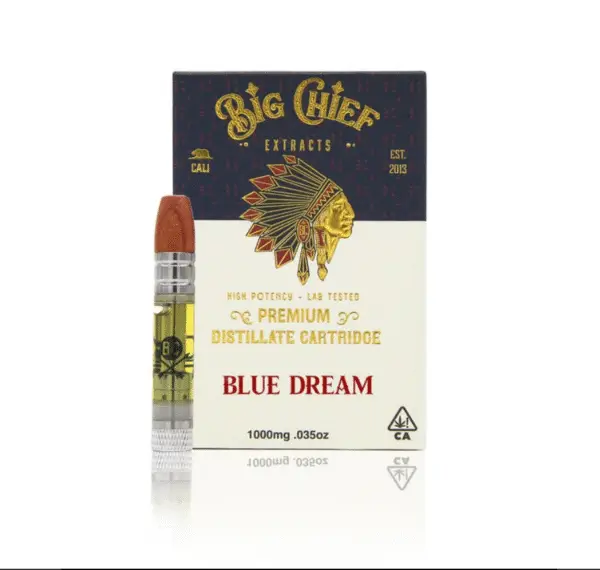 BIG CHIEF EXTRACTS - 1000mg Premium Distillate 510 THC Cartridge - Blue Dream