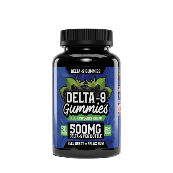 Blue Raspberry Dream Delta 9 Gummies UK - 500mg