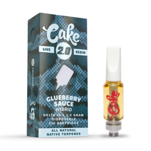 Cake - 2000mg Live Resin 510 THC Vape Cartridge - Glueberry Sauce