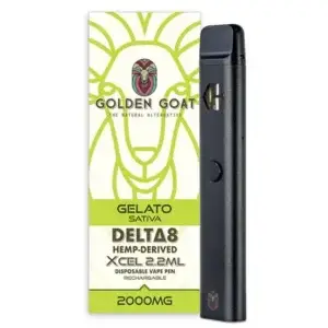 Golden Goat - 2000mg Delta 8 Vape UK - Gelato