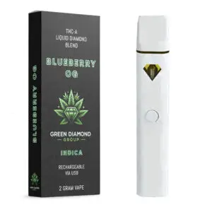 Green Diamond - 2000mg THCA Vape UK - Blueberry OG