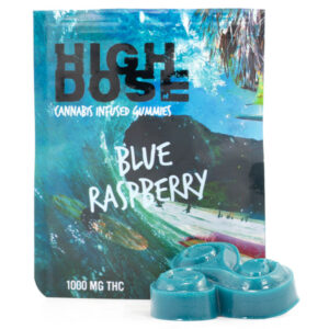 High Dose - THC Gummies 1000mg UK - Blue Raspberry
