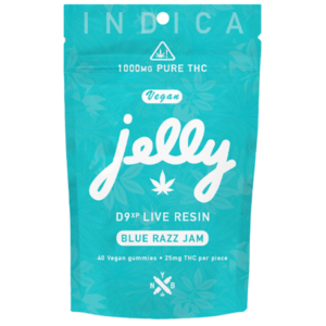 Jelly - 1000mg Live Resin Delta 9 Gummies UK - Blue Razz Jam