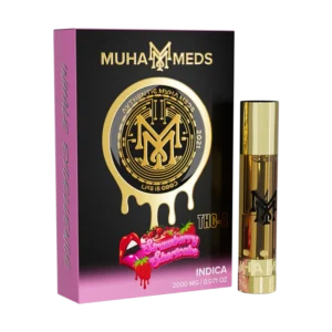 Muha Meds - 2000mg 510 THC Carts - Strawberry Shortcake