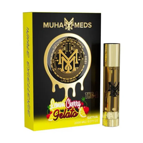 Muha Meds - 2000mg 510 THC Cart - Cherry Gelato