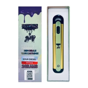 Packwoods THC Vape Pen 2000mg - Sour Diesel